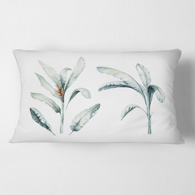 Housse de coussin rectangulaire et insert Tropical Jungle Leaves