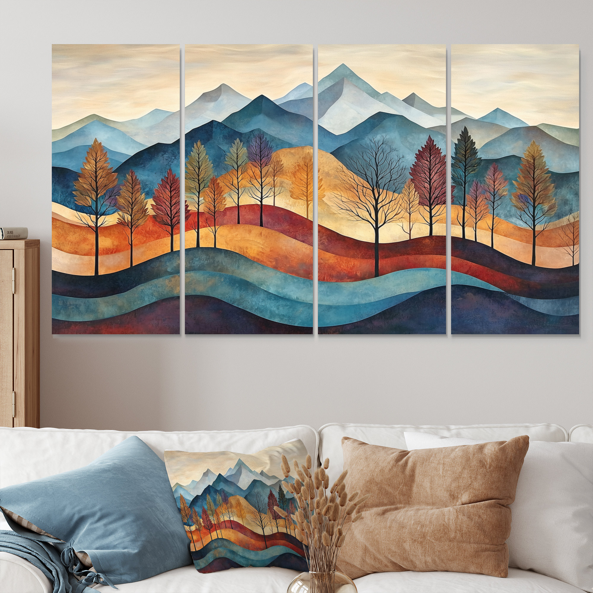 Millwood Pines Autumn Mountains In The Caopy I - Mountains Wall Art ...