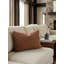 Teddy Brown Cozy Boucle Cotton Pillow 14x20 Cover Only