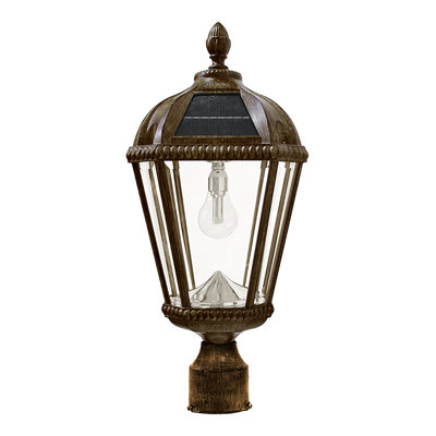 Royal Bulb Solar Light with 3" Fitter Weathered Bronze