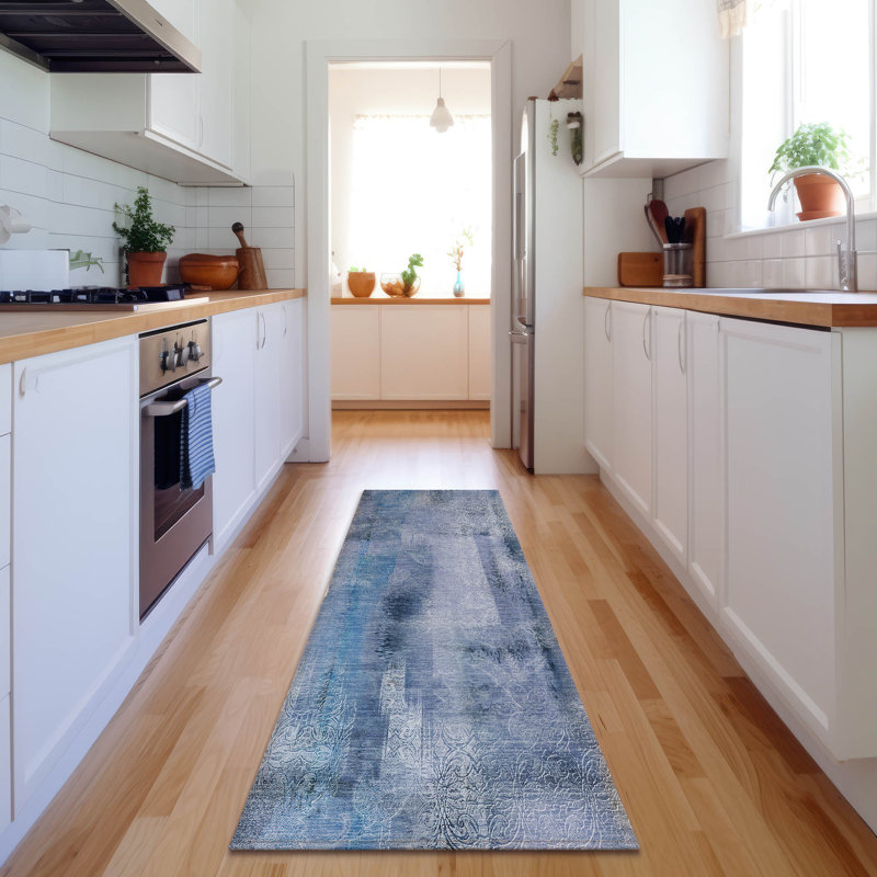 Tapis Cerrito avec envers antidérapant, Tapis de couloir 2 pi 3 po x 7 pi 6 po