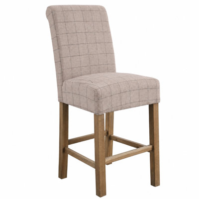 Fabric Bar Stool - Natural