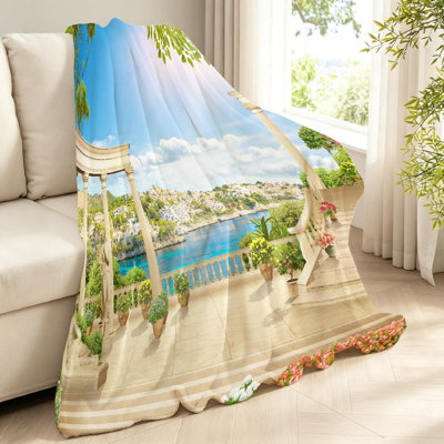 Jeté en molleton transparent ultra doux transparent