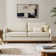 Huebner 87" Modern Classic Upholstered Sofa Couch with Solid Wood Base