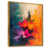 Toile avec cadre flottant or