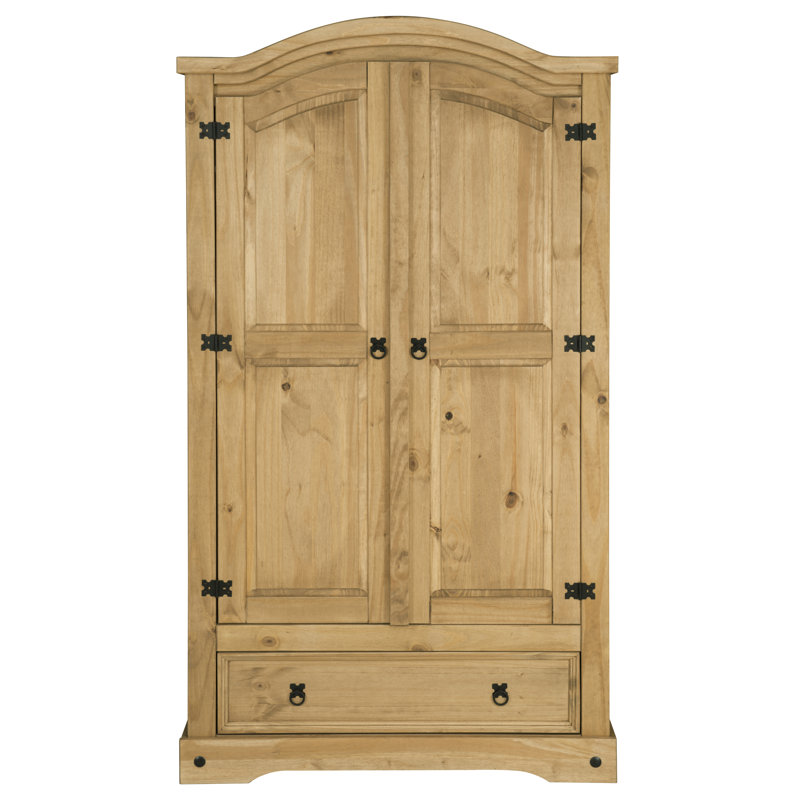 Androula 2 Door Wardrobe, Natural