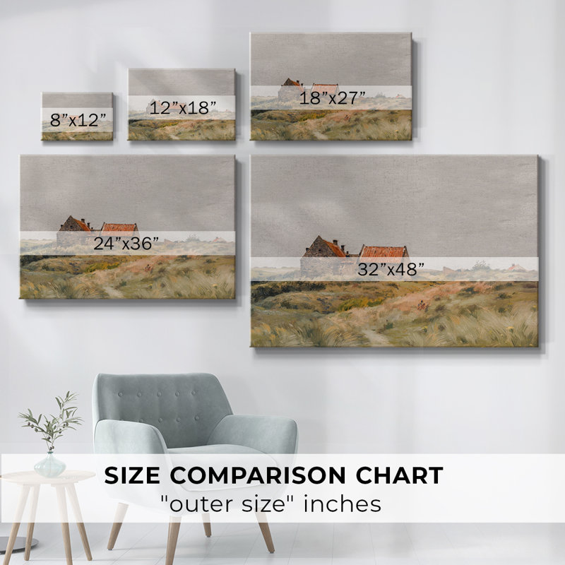 Paysage rétro - MLXX III, H 19 po x l 28 po x P 1,5 po, Toile tendue