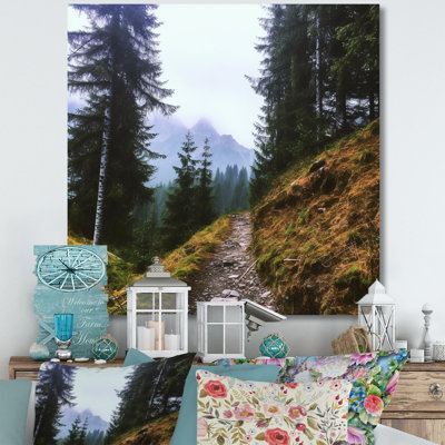«Mountain Randonnée en été I», reproduction sur toile