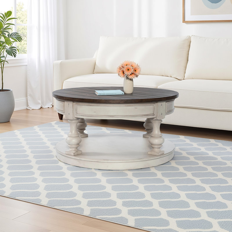 Hexham Round Cocktail Table w/ Storage