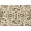 Tapis floral en laine fait à la main crème-1859761177