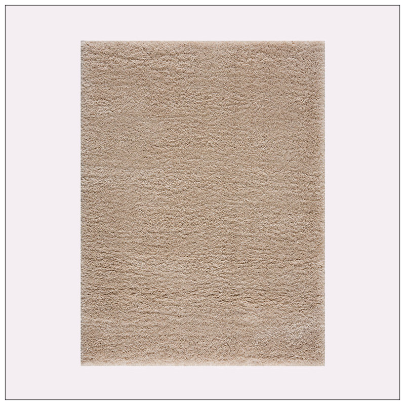 Tapis à poils longs en polyester super doux, Rectangle 6 pi 6 po x 9 pi