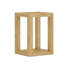 Table d'appoint de 14 pouces, table basse rectangulaire en panneau de fibres à densité moyenne pour le salon, chambre à coucher, table de bout au design moderne pour appartement, couleur naturelle
