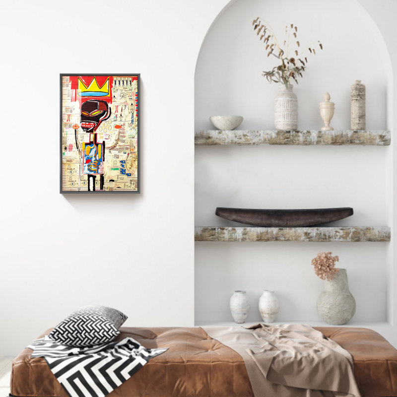 «Graffiti Art» sur toile, H 23,75 po x l 15,75 po x P 1,34 po, Or