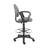 Jea Drafting Stool Chair, Loop Arms, Gray Tweed, Round Footring-118318912