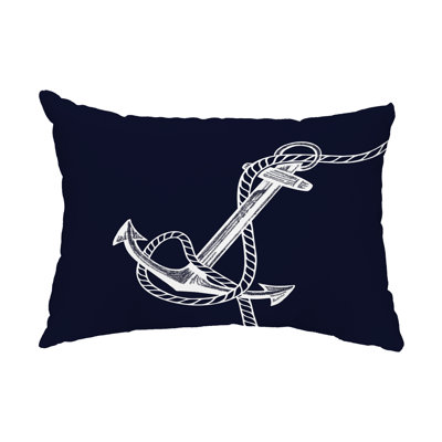 Nautical Nights Anchor & Rope Outdoor Pillow Cover & Insert