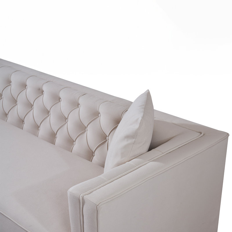 Reznor 2 - Piece Upholstered Sectional, Cream