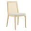 Chaise d'appoint en bois et rotin Monarch-102521195