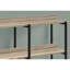 Table moderne avec 3 tablettes de rangement en taupe