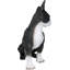 Grand chien réaliste Boston Terrier 15 po