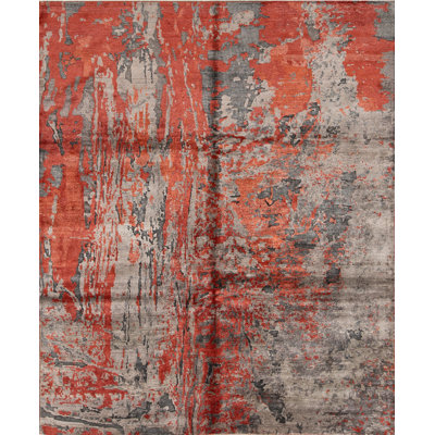 Viscose Abstract Indoor Rug