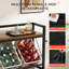 Open Shelving Wine Bottle Rack Black