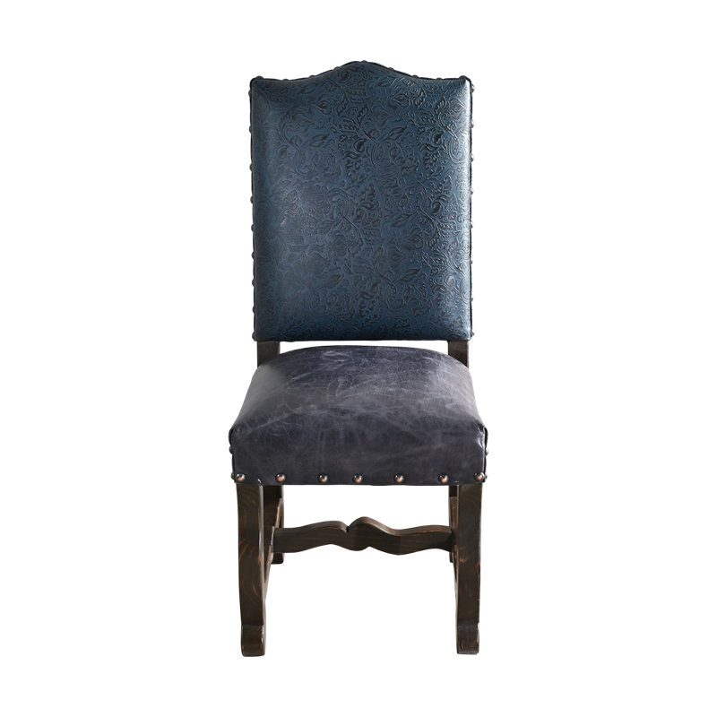 Cobalt Ranch Real Leather Dining Chair