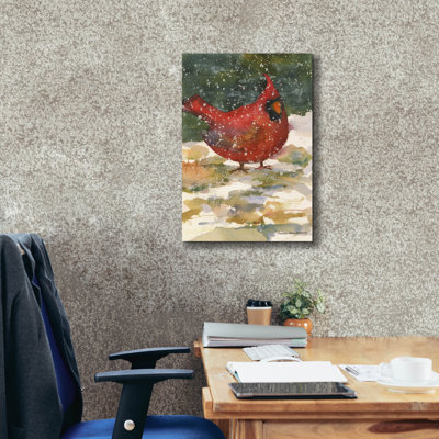 Winston Porter 'Standing Cardinal' by Annelein Beukenkamp Canvas Wall Art