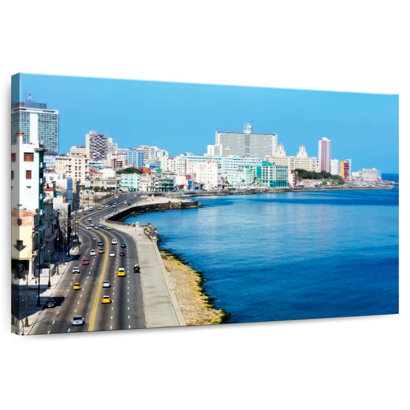 Horizon côtier de Kavia Malecon, H 32 po x l 48 po