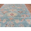 Tapis oriental bleu noué à la main 7 pi 9 po x 10 pi 2 po Oushak DBA9036E386A4FD2AC3131952C151A61