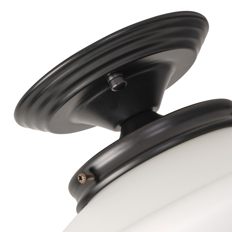 Plafonnier semi-encastré de style moderne Mid-Century Demitre