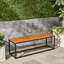 Banc de loisirs moderne pour cour arrière