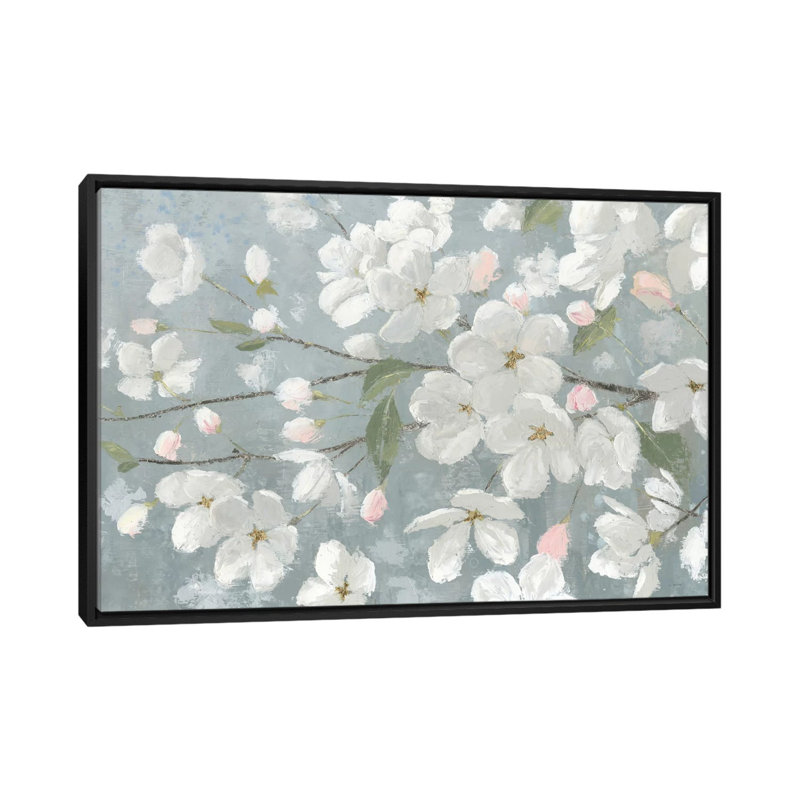 «Spring Beautiful», reproduction d'art sur toile, H 18 po x l 26 po x P 1,5 po, Toile avec cadre noir, Pas de tapis