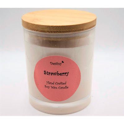 Glass Jar Candle with Holder