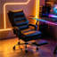 Chaise de bureau Comfort, chaise de bureau de massage, chaise de bureau d'ordinateur avec dossier
