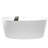 Ove 66.25'' x 30'' Soaking Solid Surface Bathtub