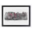 Wintertime in Amsterdam Netherlands in Abstract - Picture Frame Graphic Art Print-55765699-55765705