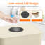 Grand panier à linge 100l avec couvercle, panier à linge pliable avec couvercle et sac intérieur réutilisable, grand panier à linge sale pour salle de lavage, salle de bain, dortoir, chambre à coucher, blanc