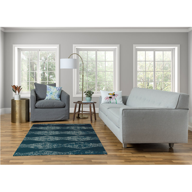 Del Chenille Geometric Indoor Rug, Rectangle 4' x 6'