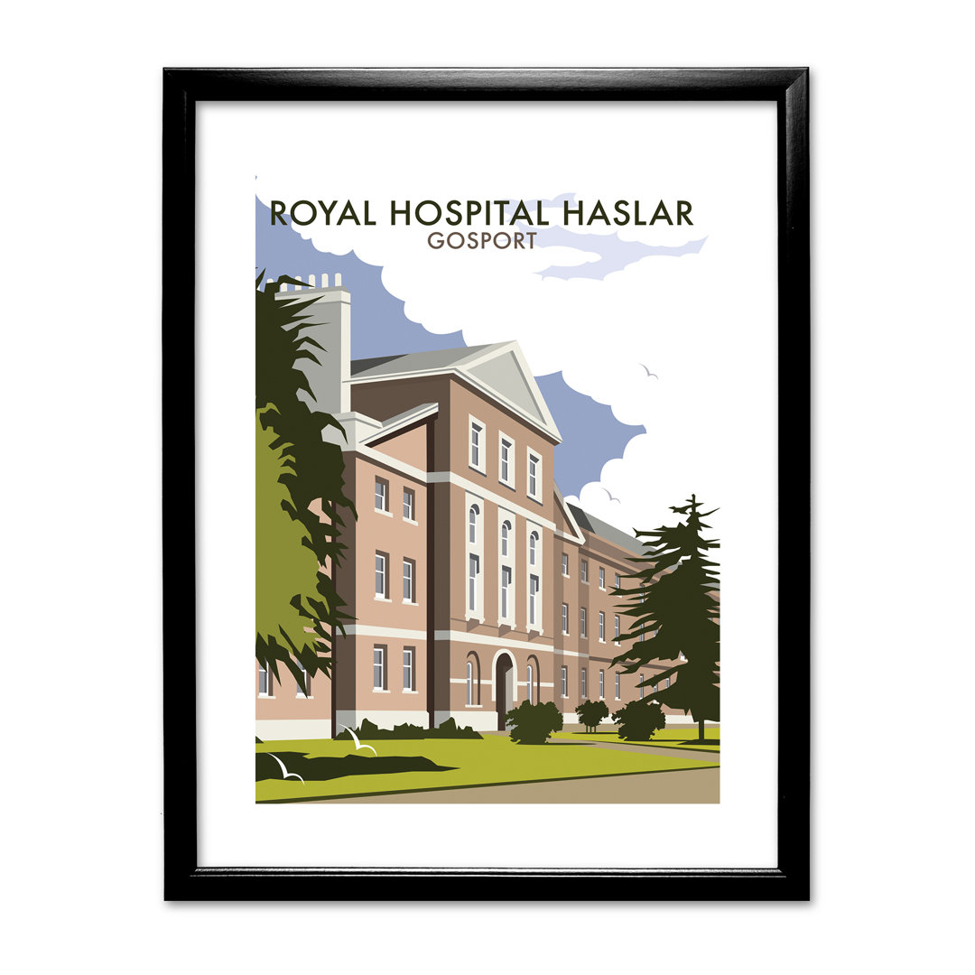 Royal Hospital Haslar, Gosport by Dave Thompson Framed Vintage Advertisement