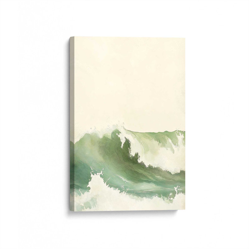 Impression sur toile Barrel of a Wave I par Victoria Barnes, H 24 po x l 18 po