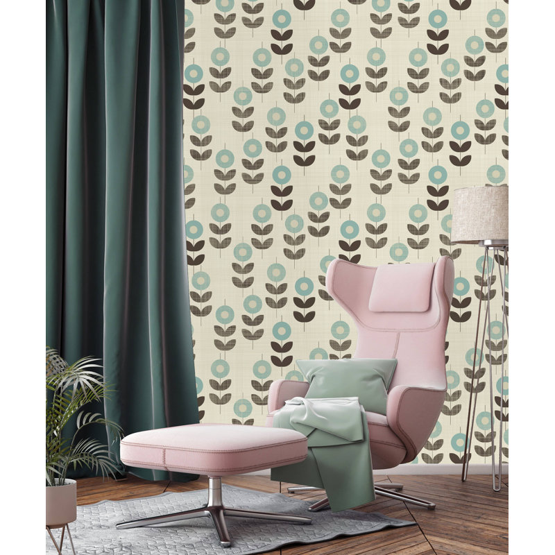 Rouleau de papier peint adhésif Hibbitts, L 10,42 pi x l 25 po