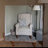 Button-Tufted Small Wingback Accent Chair with Rolled Arm and Thick Padded Cushion-952202657