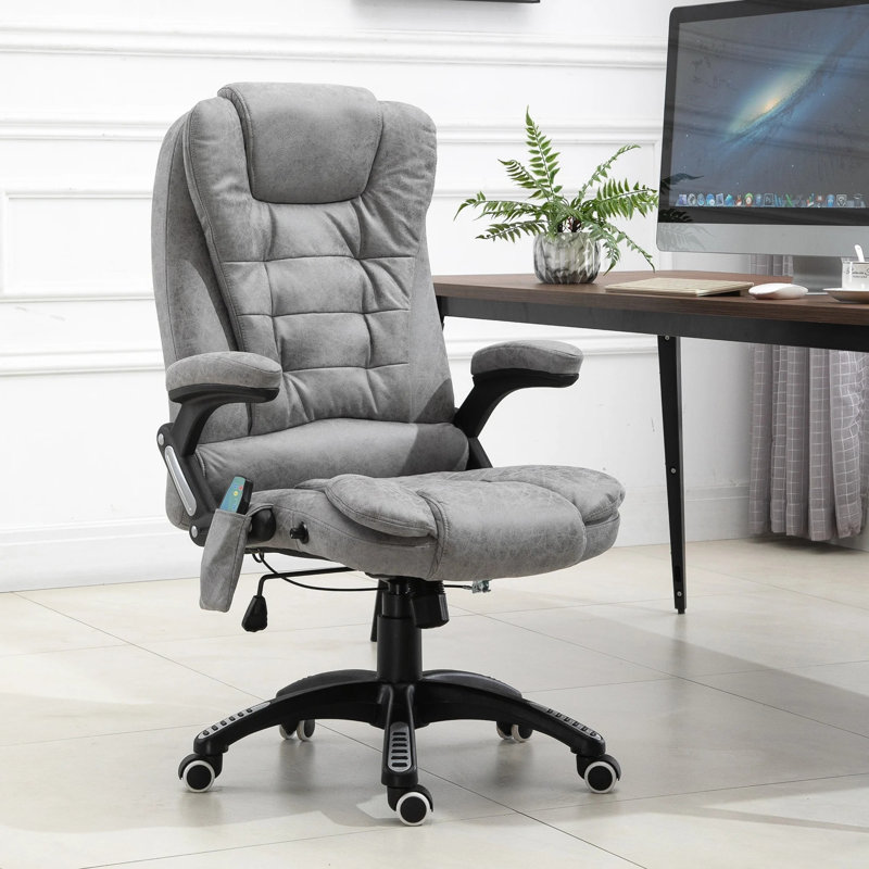 Forestdale Polyester Blend Executive Chair, Grey