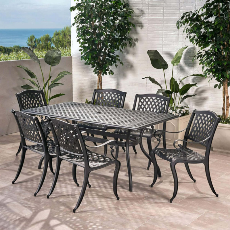 Rectangular 6 - Person Dining Set