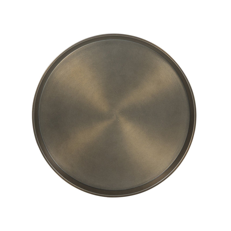 Carden End Table-Dark Aluminum, Dark Aluminum