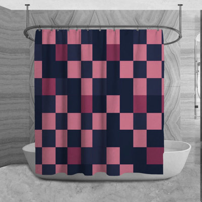 Marico Checkered Shower Curtain