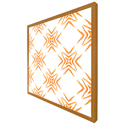 Curiel Orange Ravishing Boho Chic 1 Piece Single Picture Frame Wall Art