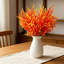 Ensemble de 6 bouquets de fleurs artificielles d'automne, tiges florales d'eucalyptus d'automne pour la décoration de la table