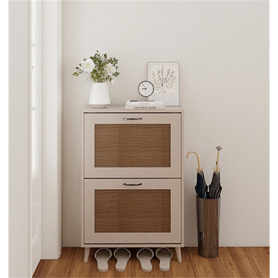 2-Tier Shoe Rack For Entryway - Stable And Spacious Shoe Storage Organizer