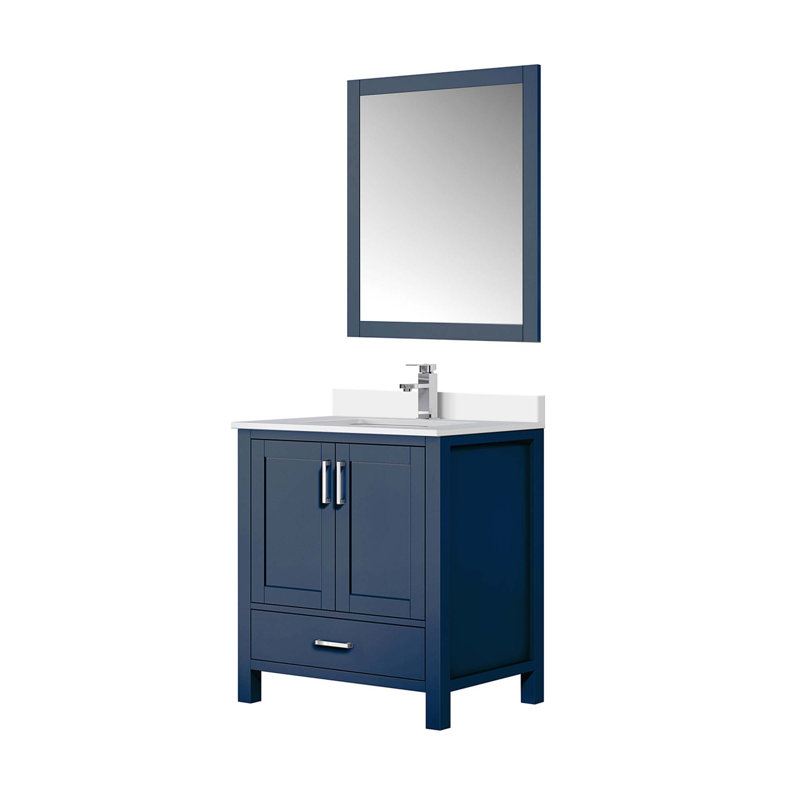 Ensemble de meuble-lavabo moderne avec robinet et miroir